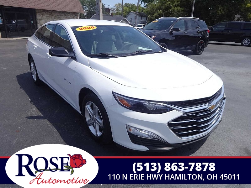 Used 2020  Chevrolet Malibu 4d Sedan LS w/1FL at Rose Automotive near Hamilton, OH