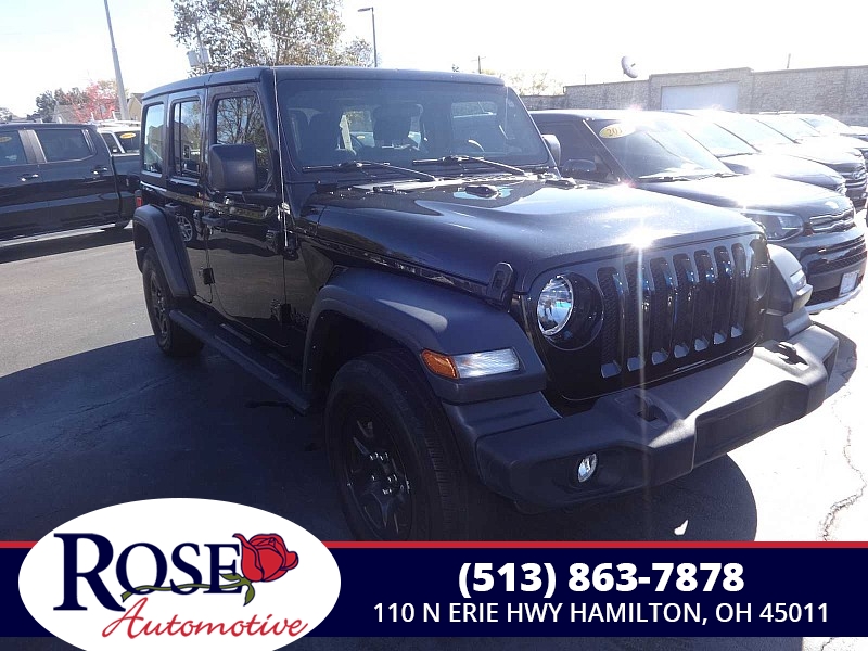 Used 2023  Jeep Wrangler Sport 4 Door 4x4 at Rose Automotive near Hamilton, OH