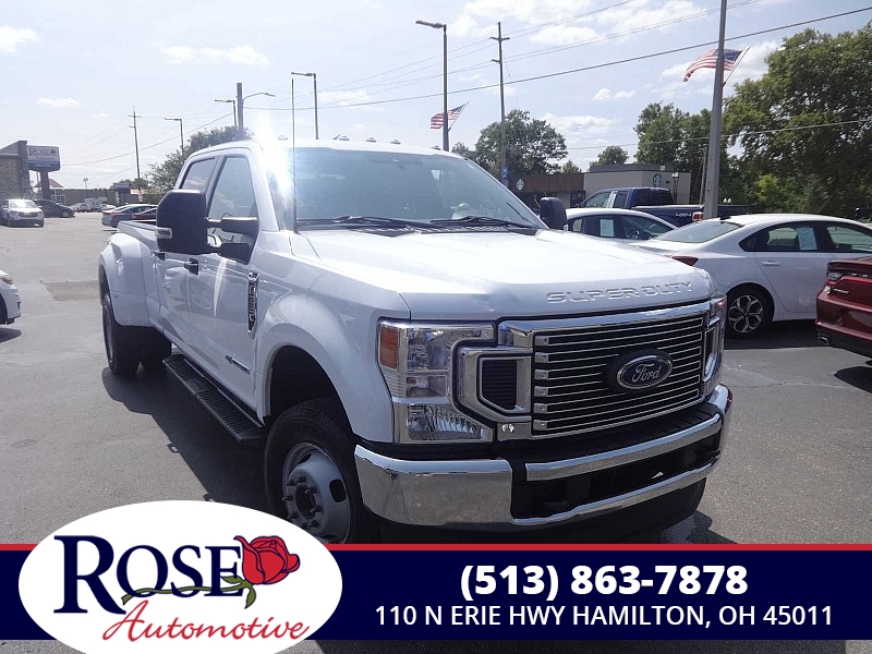 Used 2022  Ford Super Duty F-350 4WD XLT Crew Cab DRW 8' Box at Rose Automotive near Hamilton, OH