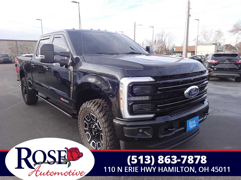 Used 2025  Ford Super Duty F-350 4WD Platinum Crew Cab SRW 6&period;75' Box at Rose Automotive near Hamilton&comma; OH