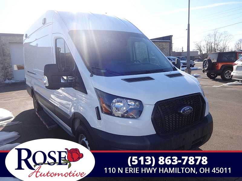 Used 2021  Ford Transit Cargo Van T-350 148" EL Hi Rf 9500 GVWR RWD at Rose Automotive near Hamilton&comma; OH