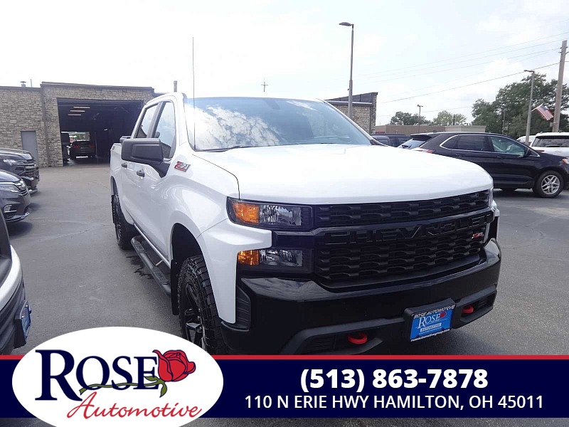 Used 2019  Chevrolet Silverado 1500 4WD Crew Cab Custom Trail Boss at Rose Automotive near Hamilton, OH