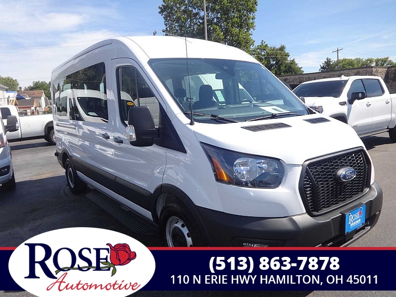 Used 2023  Ford Transit Passenger Wagon T-350 148" Med Roof XL RWD at Rose Automotive near Hamilton, OH