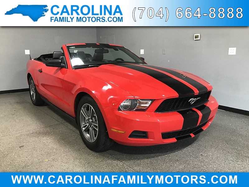 Used 2012  Ford Mustang 2d Convertible at Carolina Family Motors near Mooresville, NC