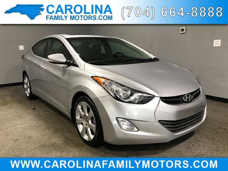 Used 2013  Hyundai Elantra 4d Sedan Limited at Carolina Family Motors near Mooresville, NC