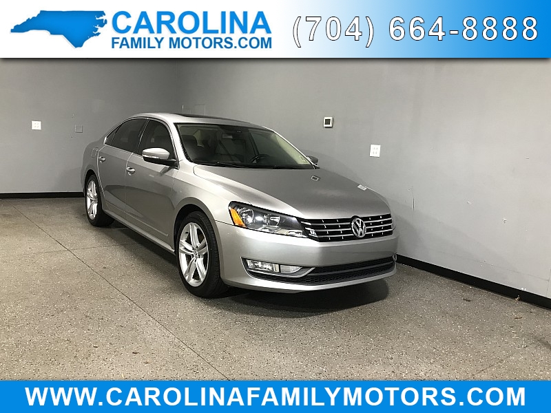 Used 2013  Volkswagen Passat 4d Sedan SEL Premium V6 at Carolina Family Motors near Mooresville, NC