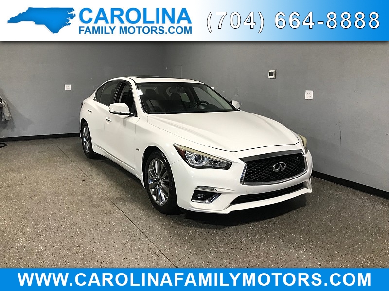 Used 2018  INFINITI Q50 4d Sedan RWD 3.0t LUXE at Carolina Family Motors near Mooresville, NC