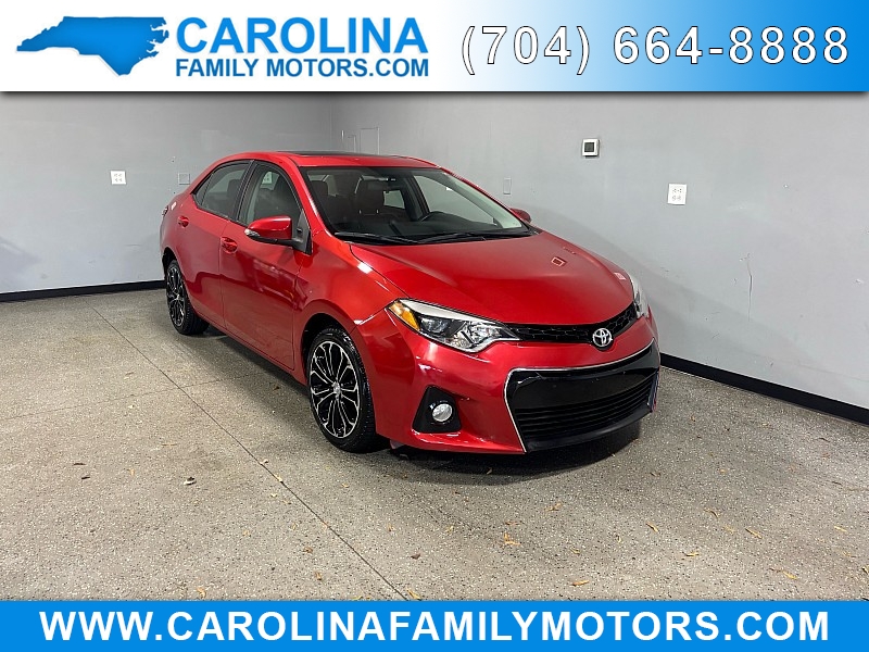 Used 2015 Toyota Corolla 4d Sedan S at Carolina Family Motors near Mooresville, NC