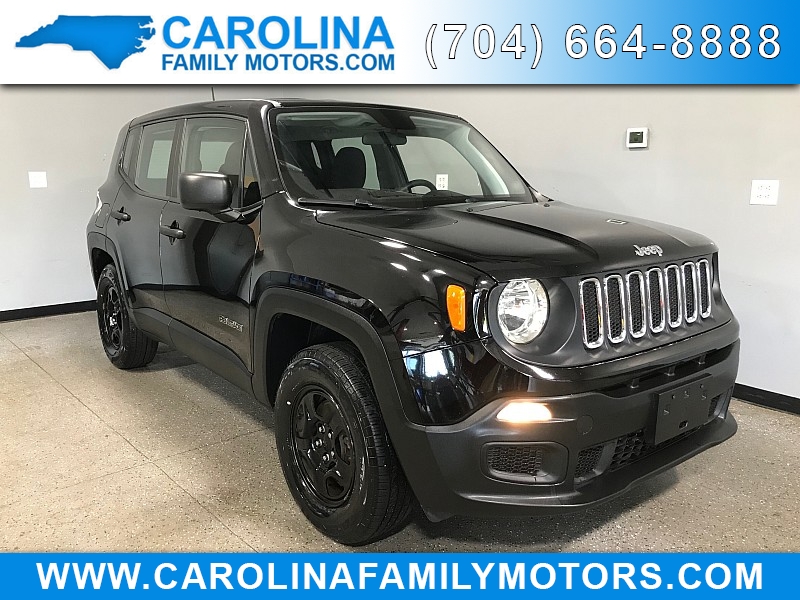 Used 2018  Jeep Renegade 4d SUV 4WD Sport Turbo at Carolina Family Motors near Mooresville&comma; NC