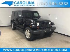 2009 Jeep Wrangler Unlimited 4d Convertible 4WD Sahara at Carolina Family Motors near Mooresville, NC
