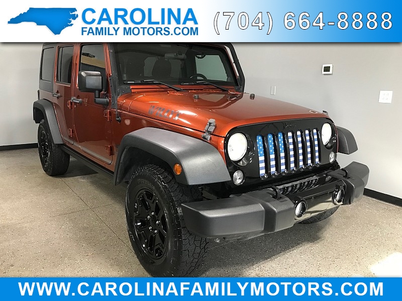 Used 2014  Jeep Wrangler Unlimited 4d Convertible Sport Willys Wheeler at Carolina Family Motors near Mooresville&comma; NC