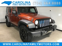 Used 2014  Jeep Wrangler Unlimited 4d Convertible Sport Willys Wheeler at Carolina Family Motors near Mooresville&comma; NC