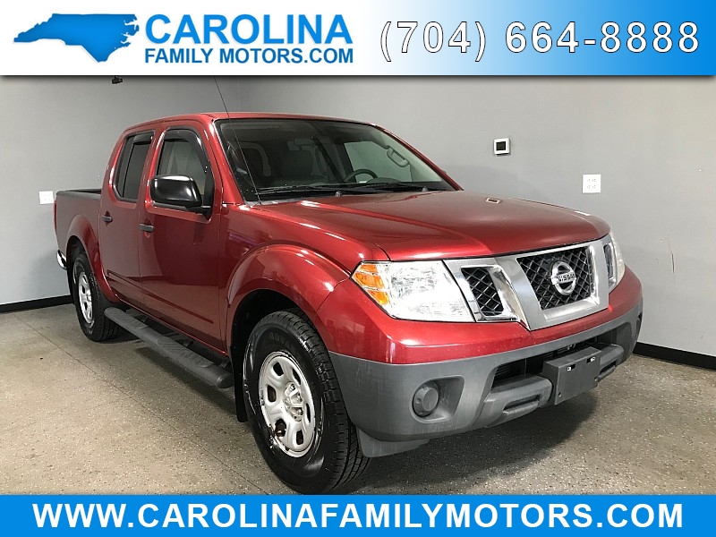 Red 2014 Nissan Frontier S Crew Cab Pickup Truck 4X2 5-Speed Automatic
