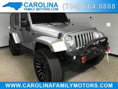 Used 2018  Jeep Wrangler JK Unlimited 4d SUV 4WD Sahara at Carolina Family Motors near Mooresville&comma; NC