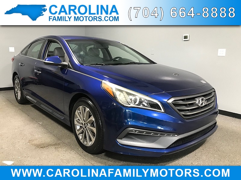 Used 2015  Hyundai Sonata 4d Sedan Sport at Carolina Family Motors near Mooresville&comma; NC