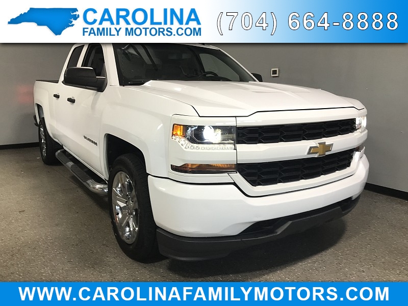 Used 2018  Chevrolet Silverado 1500 2WD Double Cab Custom at Carolina Family Motors near Mooresville, NC