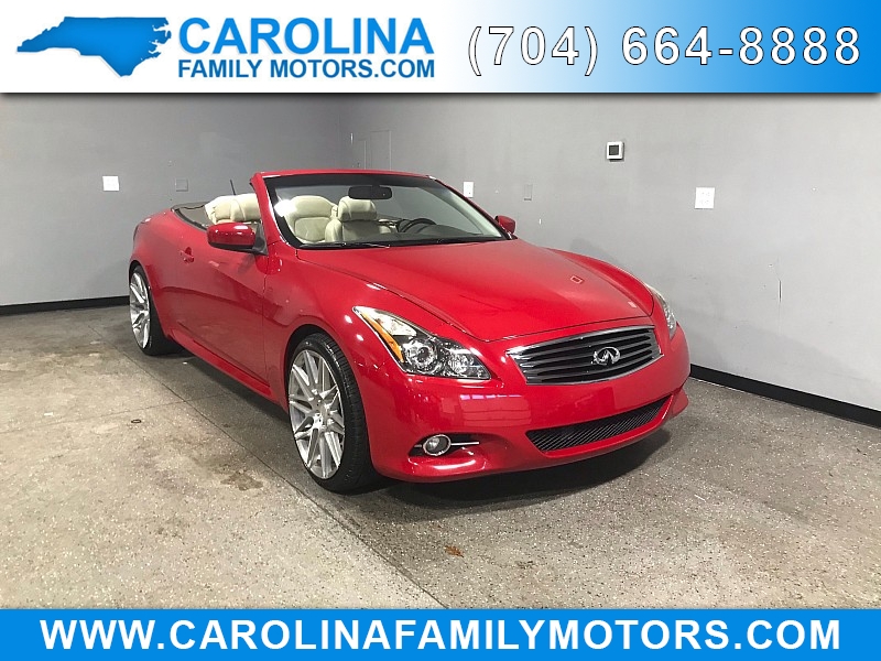 Used 2013  INFINITI G37 2d Convertible at Carolina Family Motors near Mooresville, NC