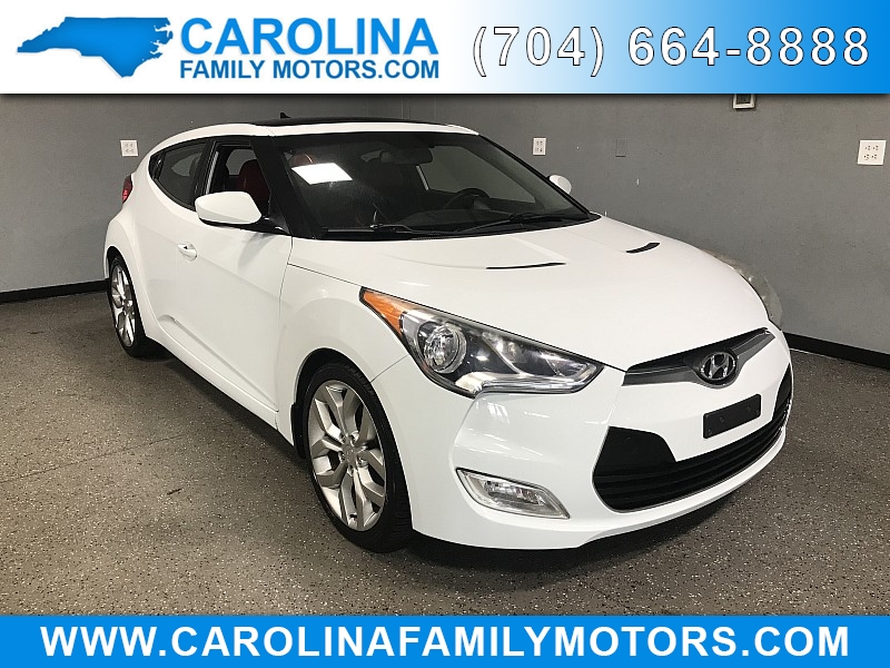 Used 2012  Hyundai Veloster 3d Coupe w/Red/Black Seats 6spd at Carolina Family Motors near Mooresville, NC