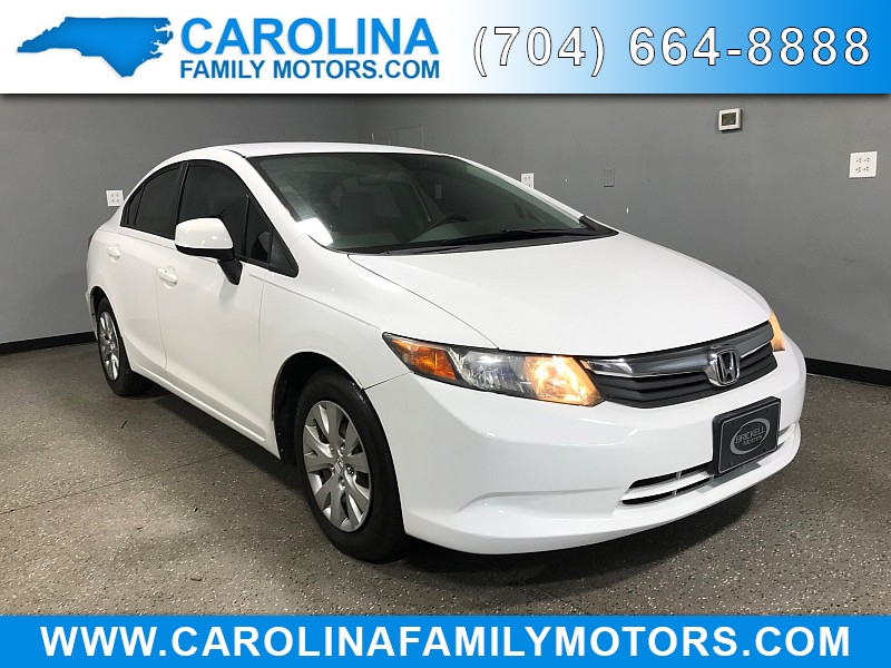 Used 2012 Honda Civic Sedan 4d LX Auto at Carolina Family Motors near Mooresville, NC