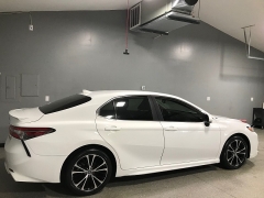 Used 2019  Toyota Camry 4d Sedan SE at Carolina Family Motors near Mooresville&comma; NC