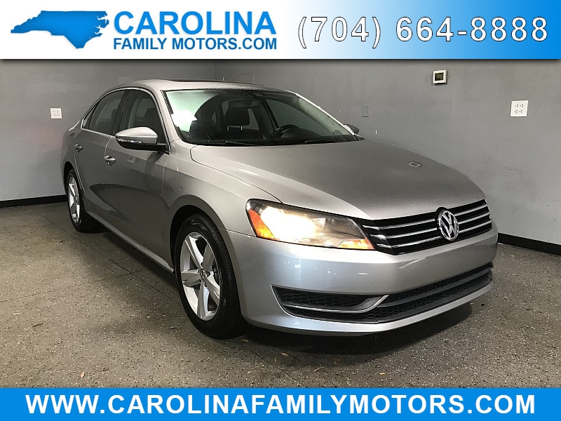 Used 2012  Volkswagen Passat 4d Sedan SE Auto/PZEV at Carolina Family Motors near Mooresville, NC