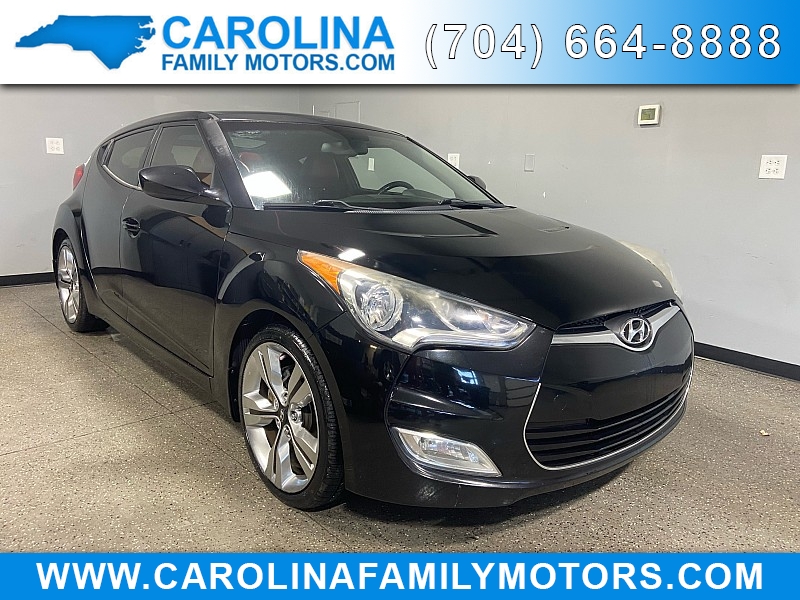 Used 2012  Hyundai Veloster 3d Coupe w/Red/Black Seats 6spd at Carolina Family Motors near Mooresville, NC