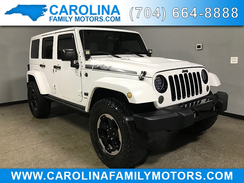 Used 2014  Jeep Wrangler Unlimited 4d Convertible Sahara Polar Edition at Carolina Family Motors near Mooresville&comma; NC