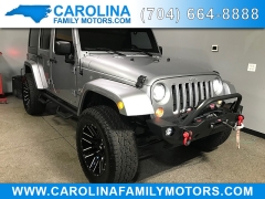  2018 Jeep Wrangler JK Unlimited 4d SUV 4WD Sahara at Carolina Family Motors near Mooresville, NC