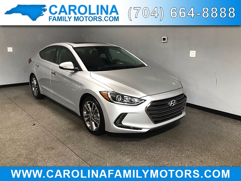 Used 2017  Hyundai Elantra 4d Sedan Limited at Carolina Family Motors near Mooresville, NC