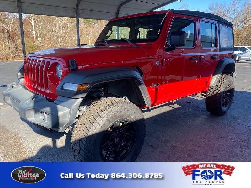 Used 2021  Jeep Wrangler Unlimited Sport 4x4 at The Gilstrap Family Dealerships near Easley, SC