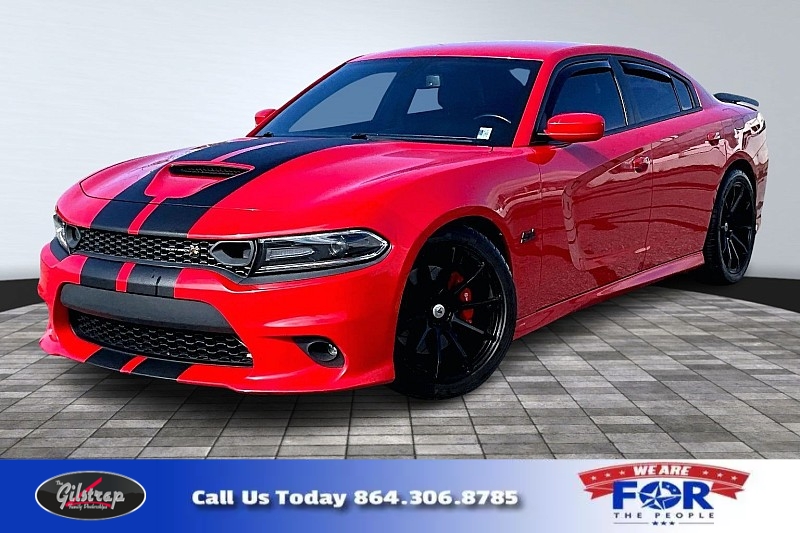Used 2019  Dodge Charger 4d Sedan RWD Scat Pack at The Gilstrap Family Dealerships near Easley, SC