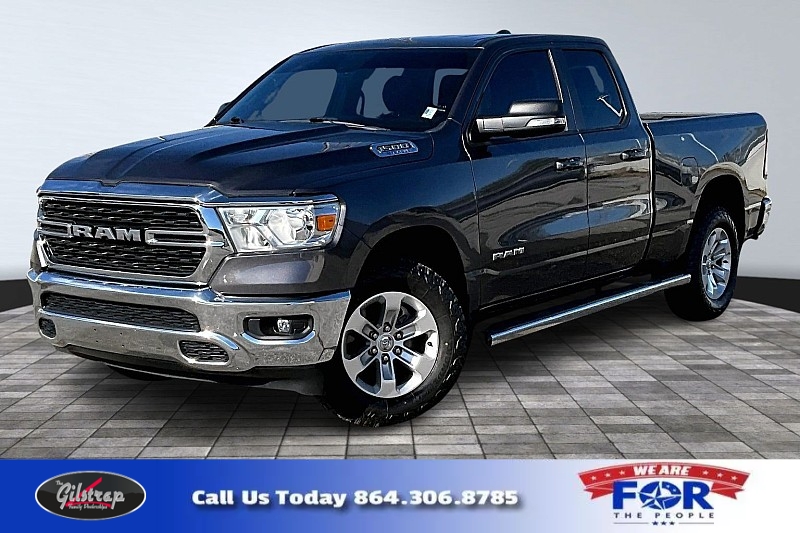 Used 2022  Ram 1500 Big Horn 4x4 Quad Cab 6'4" Box at The Gilstrap Family Dealerships near Easley, SC