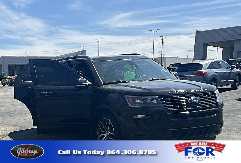 Used 2018  Ford Explorer 4d SUV 4WD Sport at The Gilstrap Family Dealerships near Easley&comma; SC