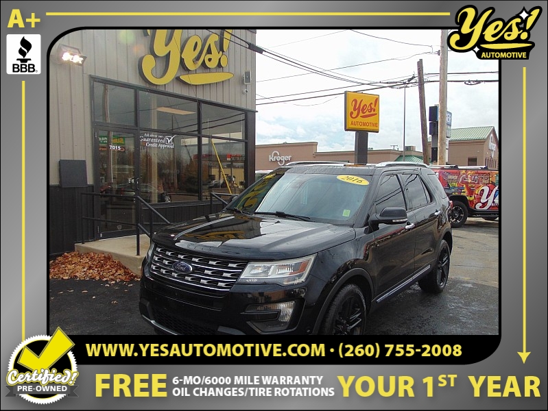 Used 2016  Ford Explorer 4d SUV 4WD Limited Ecoboost at Yes Automotive near Fort Wayne, IN