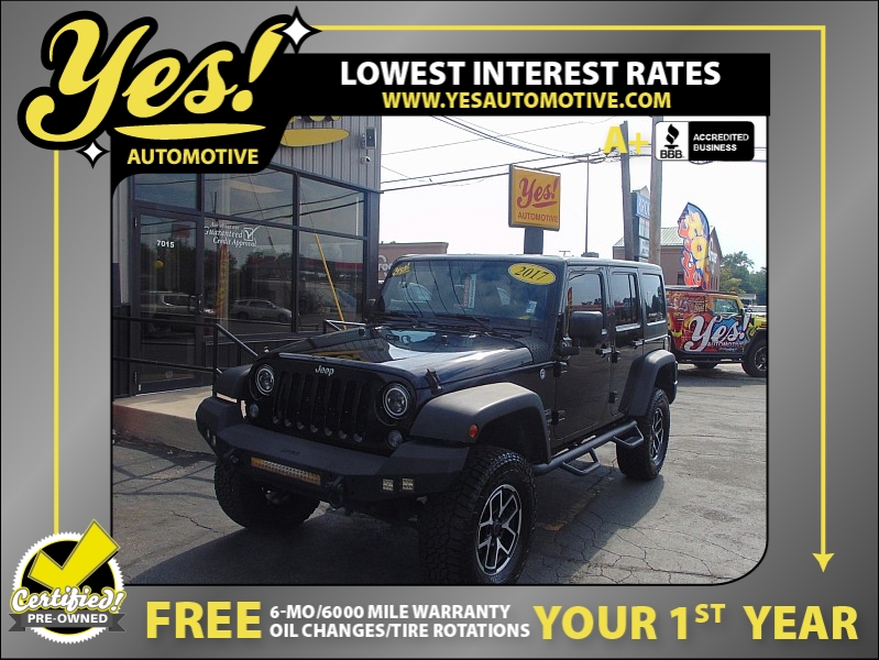 Used 2017  Jeep Wrangler Unlimited 4d Convertible Sport at Yes Automotive near Fort Wayne, IN