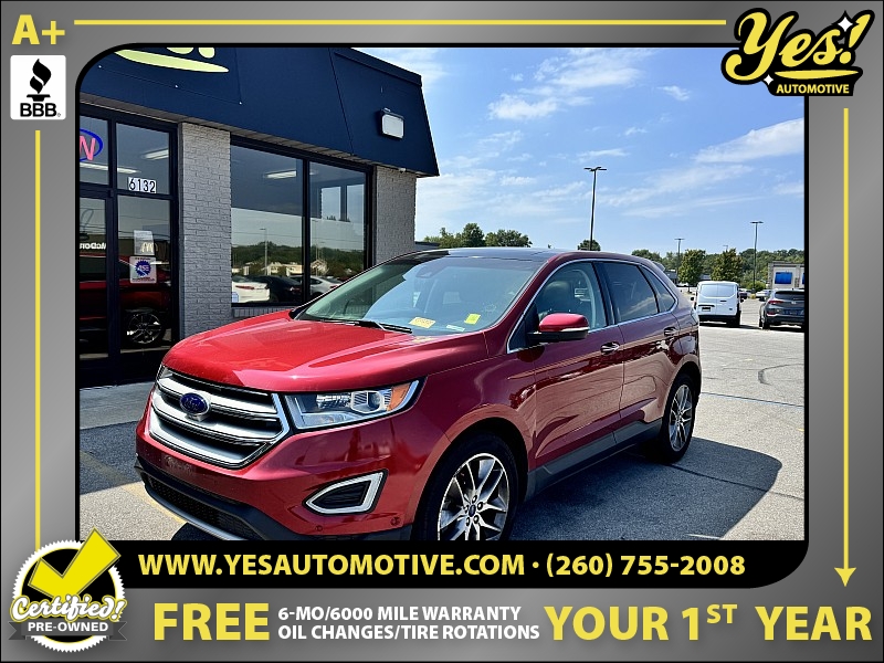 Used 2016  Ford Edge 4d SUV AWD Titanium V6 at Yes Automotive near Fort Wayne, IN