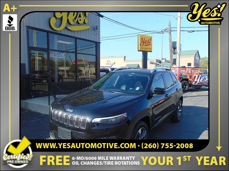 Used 2019  Jeep Cherokee 4d SUV 4WD Limited 3.2L at Yes Automotive near Fort Wayne, IN