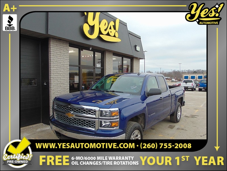 Used 2014  Chevrolet Silverado 1500 4WD Double Cab LT at Yes Automotive near Fort Wayne, IN