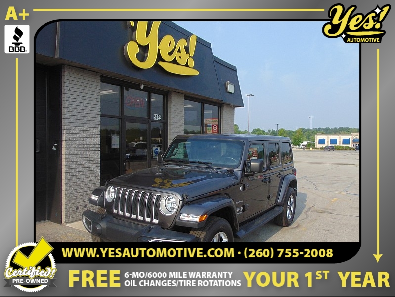 Used 2020 Jeep Wrangler Unlimited 4d SUV 4WD Sahara Altitude at Yes Automotive near Fort Wayne, IN