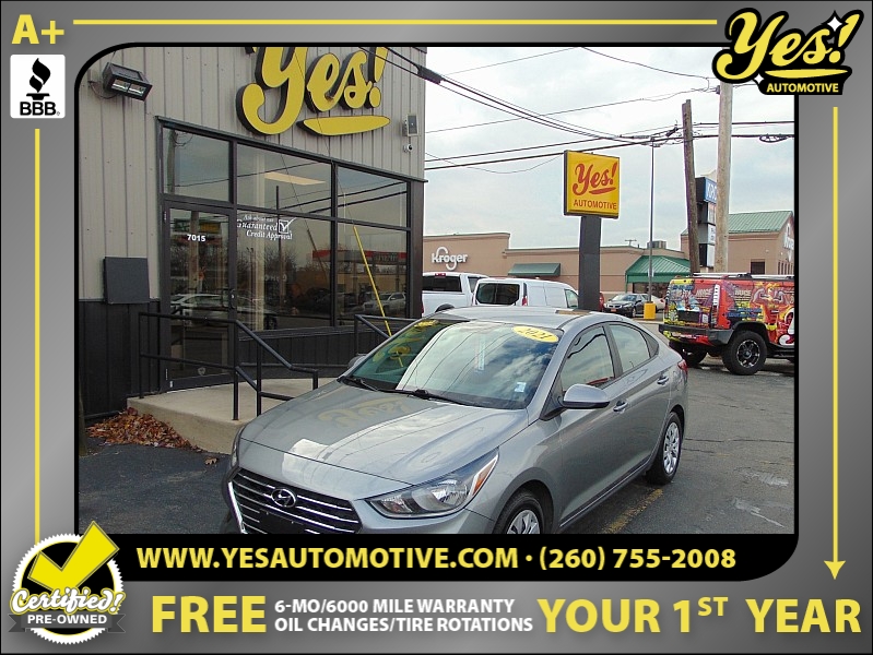 Used 2021  Hyundai Accent SE Sedan IVT at Yes Automotive near Fort Wayne, IN