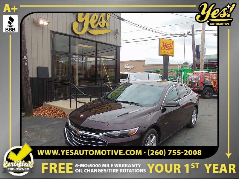 Used 2021  Chevrolet Malibu 4dr Sdn LS w/1LS at Yes Automotive near Fort Wayne, IN