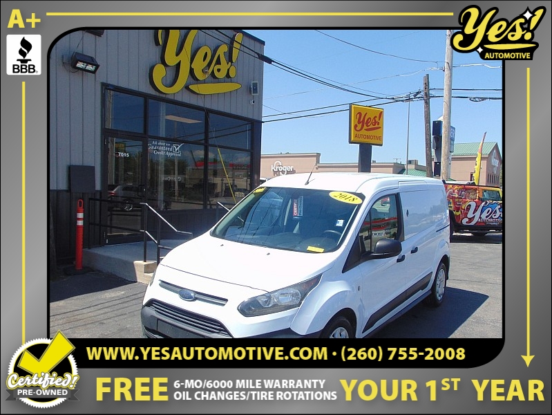 Used 2018  Ford Transit Connect Cargo Ext Van XL at Yes Automotive near Fort Wayne, IN