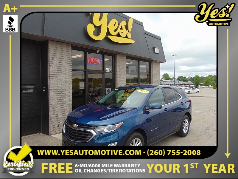 Used 2021 Chevrolet Equinox FWD 4dr LT w/1LT at Yes Automotive near Fort Wayne, IN