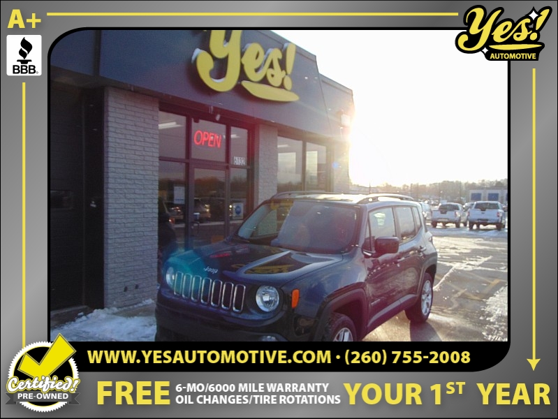 Used 2017  Jeep Renegade 4d SUV 4WD Latitude Altitude at Yes Automotive near Fort Wayne, IN