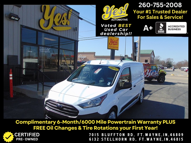 Used 2021  Ford Transit Connect Van XL LWB w/Rear Symmetrical Doors at Yes Automotive near Fort Wayne, IN