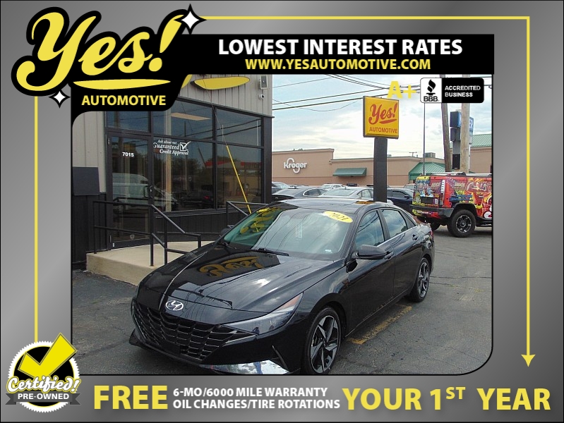 Used 2021  Hyundai Elantra Limited IVT *Ltd Avail* at Yes Automotive near Fort Wayne, IN