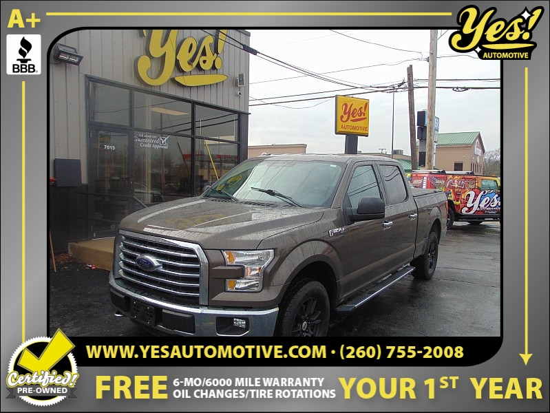 Used 2016  Ford F-150 4WD SuperCrew XLT 5 1/2 at Yes Automotive near Fort Wayne, IN