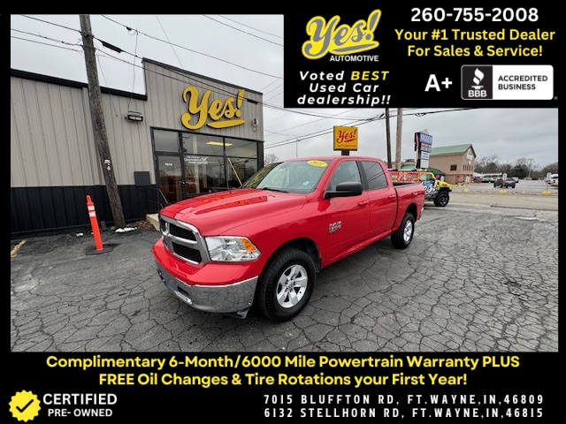Used 2021  Ram 1500 Classic 4WD SLT Crew Cab 5'7" Box at Yes Automotive near Fort Wayne, IN