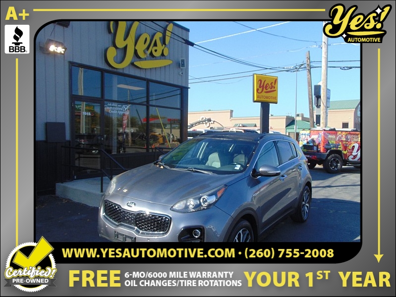 Used 2018  Kia Sportage 4d SUV AWD EX w/Technology Pkg at Yes Automotive near Fort Wayne, IN