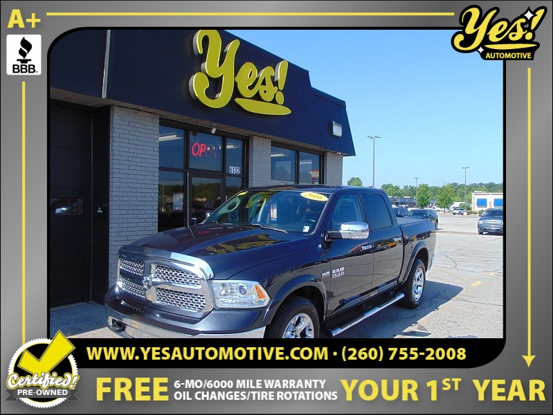 Used 2016 Ram 1500 4WD Crew Cab Laramie at Yes Automotive near Fort Wayne, IN